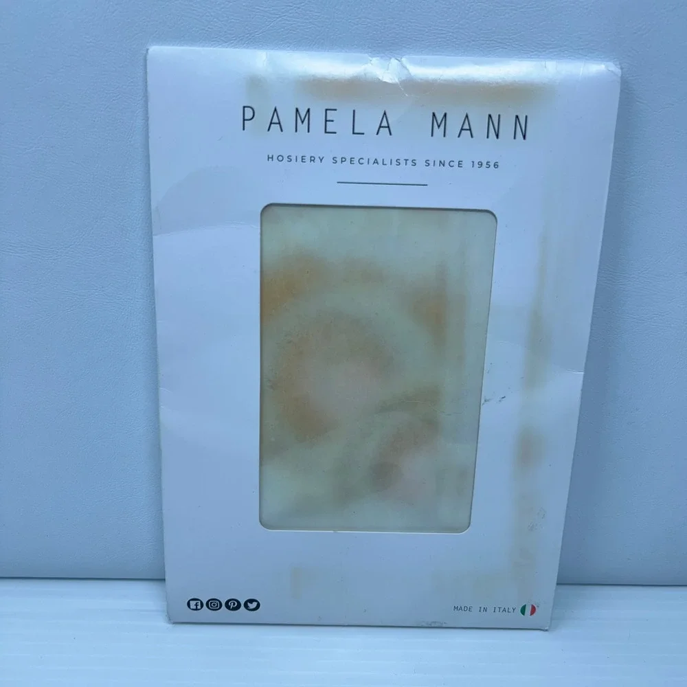 Pamela Mann Womens OS Green Retro Psychedelic Swirl Carnaby Printed Tights NWT